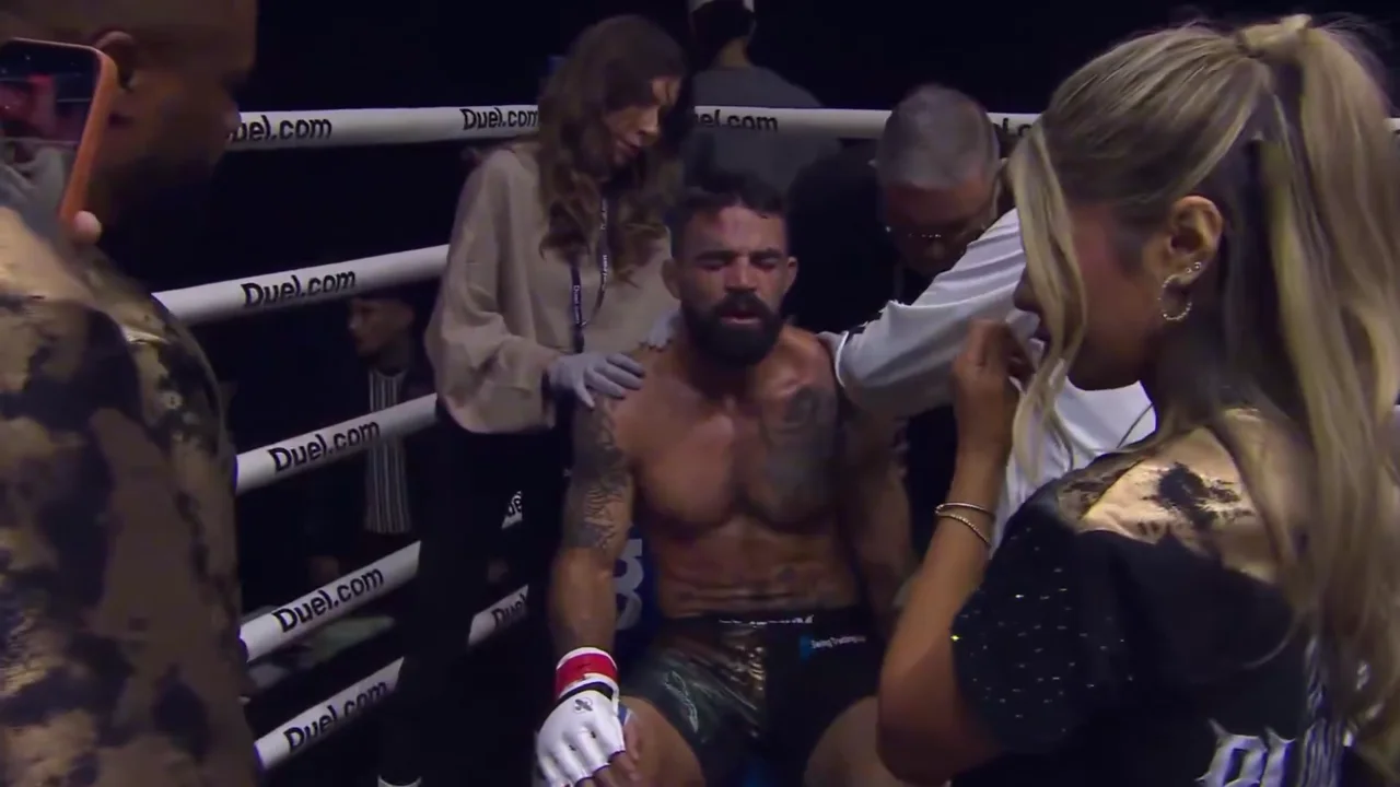 Perry in the corner afterwards