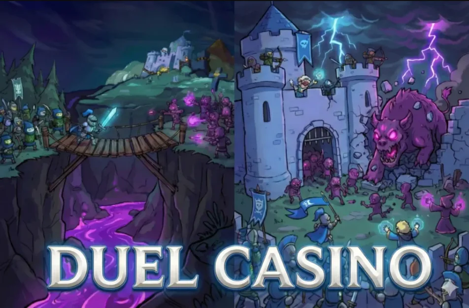 Duel castle artwork, the brand imagery behind its live studio