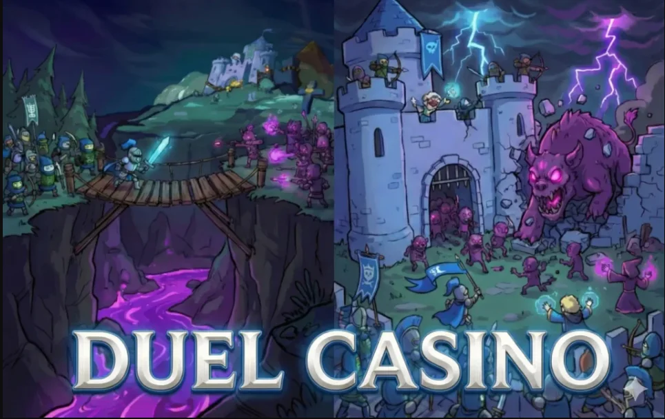 Duel castle artwork from the casino's own branding