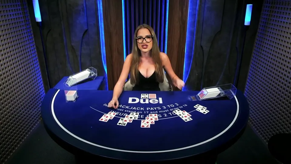 A dealer, working