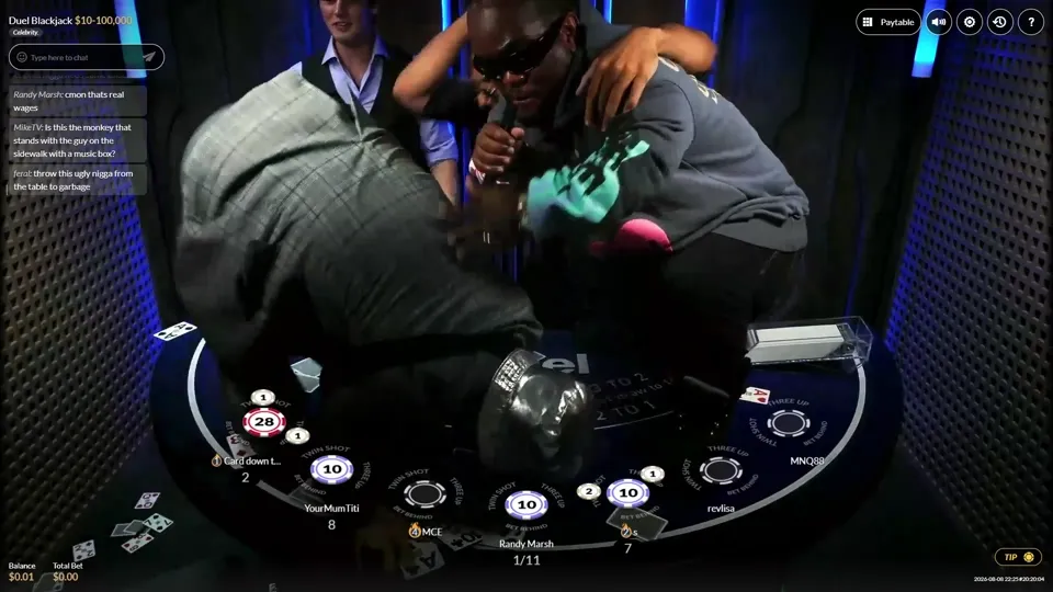 The dealer joins in