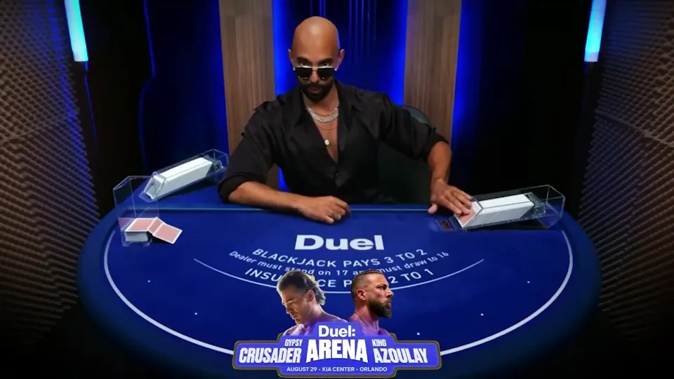 The dealer sings